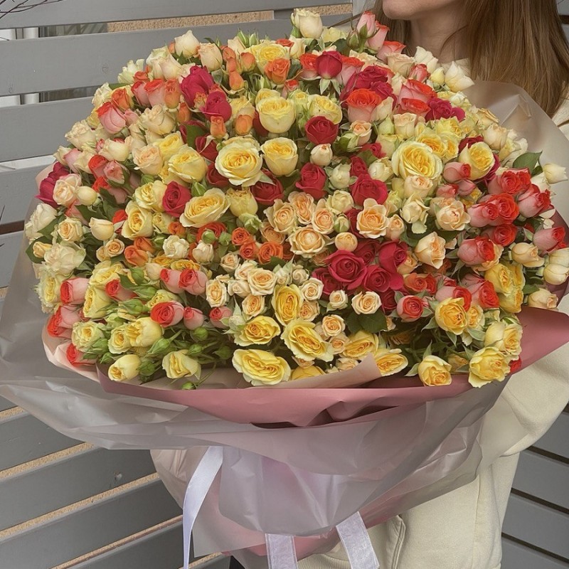 Букет из кустовой розы "Идиллия"