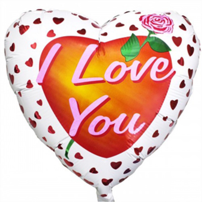 Шар Роза любви